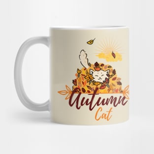 Autumn cat Vibes Mug